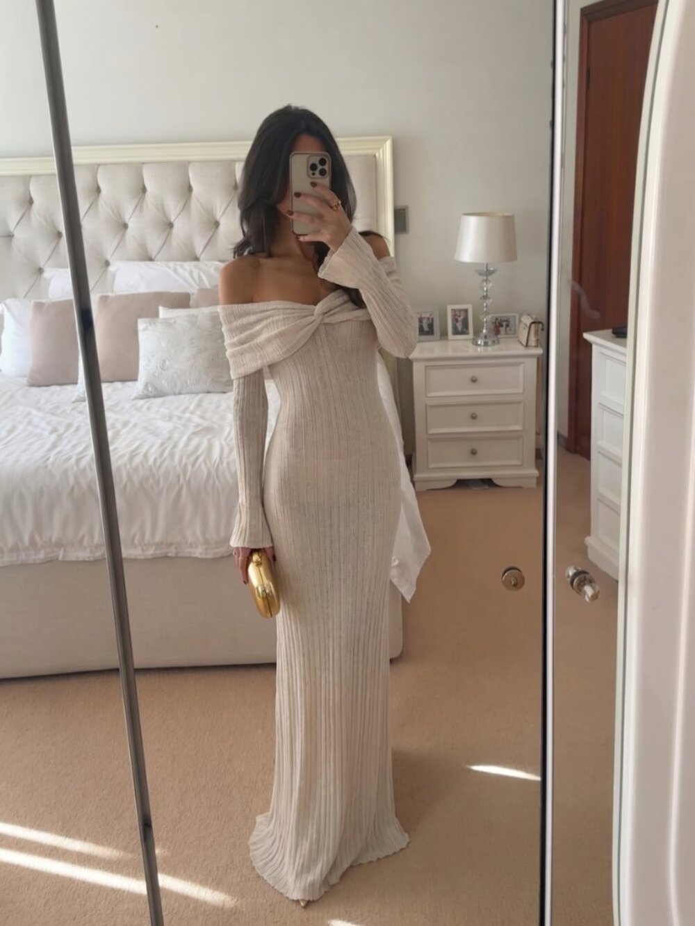 Aya Muse Joysa Dress Color: Mist Gray
